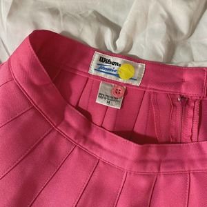 vintage pink wilson tennis skirt
